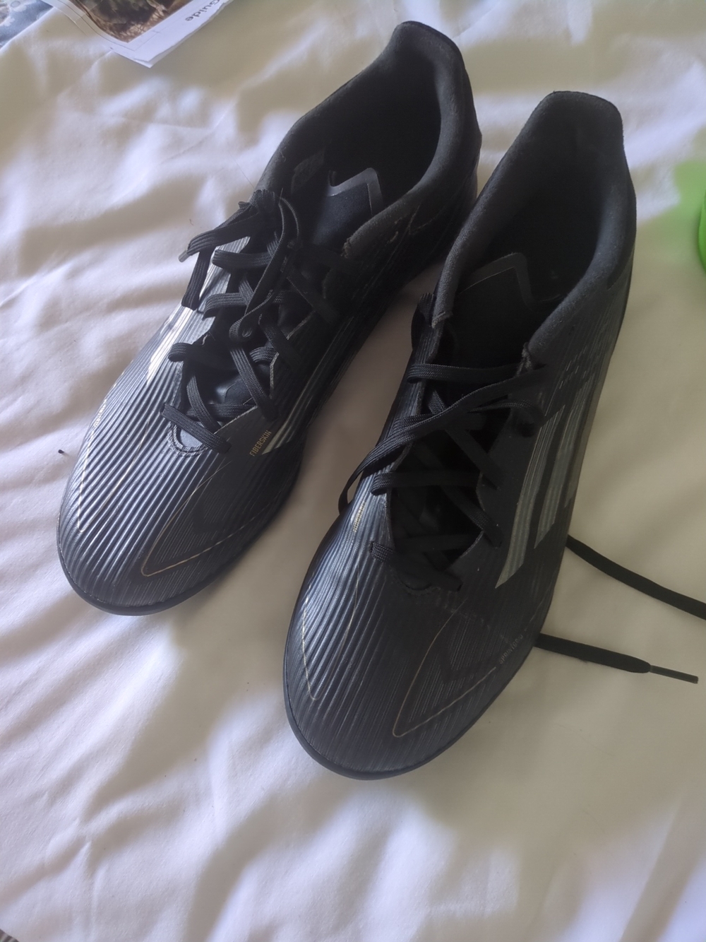Darkspark Men's Black Athletic Soccer Cleats 11.5